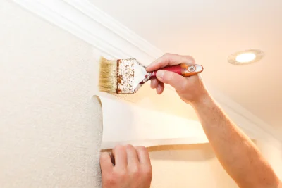 Pose de papier peint à Saint-Lager — revêtements muraux et toiles de verre